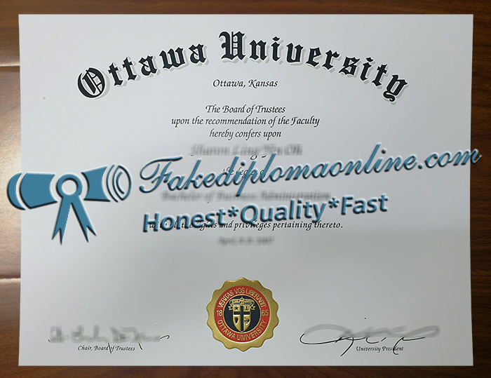 Ottawa University diploma
