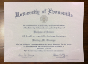 University of Evansville diploma