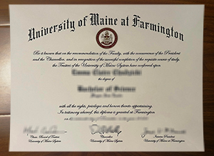 University of Maine at Farmington diploma