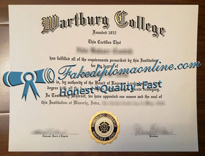Wartburg College diploma