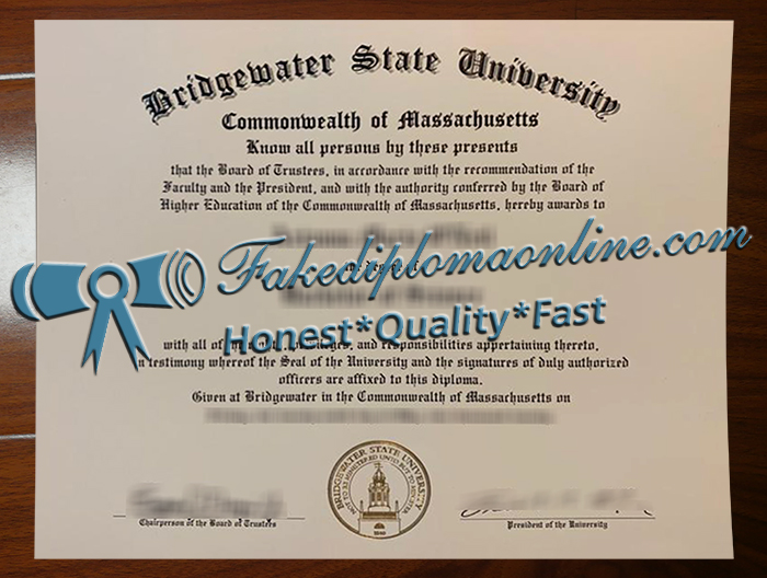 Bridgewater State University diploma