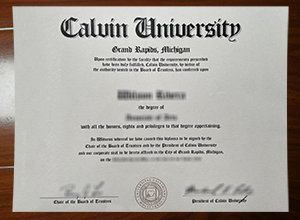 Calvin University degree