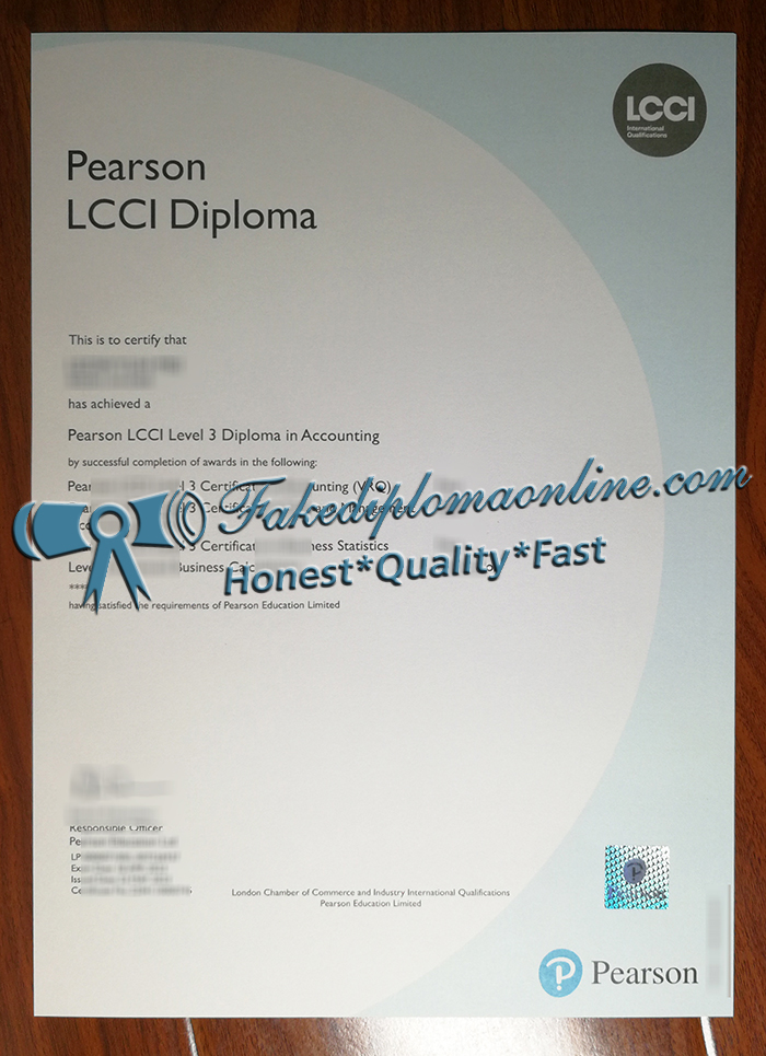 Pearson LCCI Level 3 Diploma