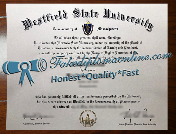 Westfield State University diploma
