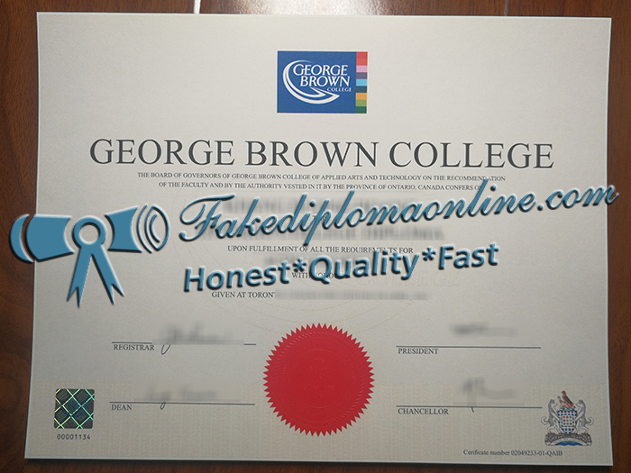 George Brown College diploma