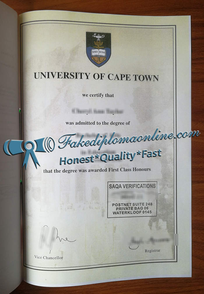 University of Cape Town degree