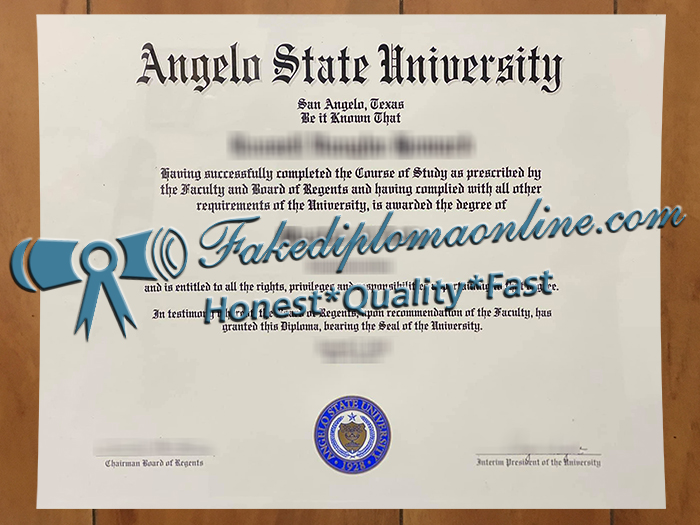 Angelo State University degree