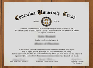 Concordia University Texas degree