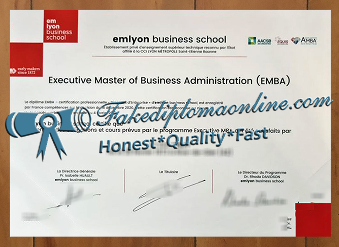 Emlyon business school EMBA degree