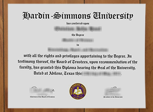 Hardin-Simmons University diploma