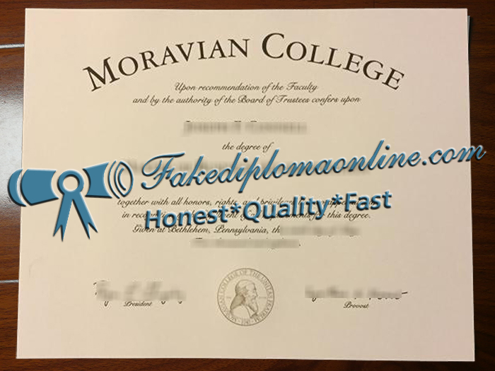 Moravian College diploma