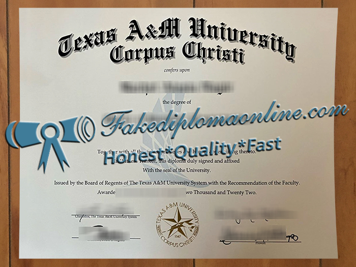 Texas A&M University--Corpus Christi diploma