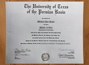 University of Texas of the Permian Basin diploma