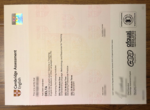 Cambridge DELTA certificate