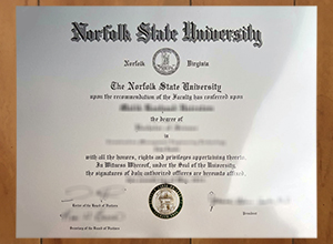 Norfolk State University diploma