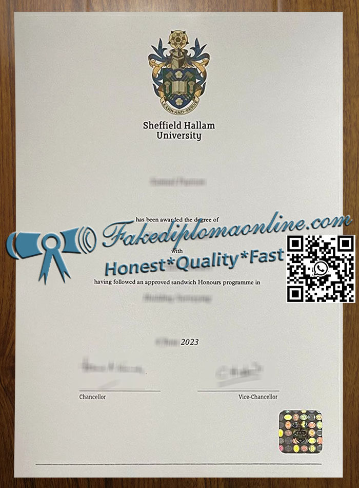 Sheffield Hallam University diploma