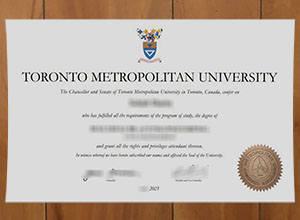 Toronto Metropolitan University degree