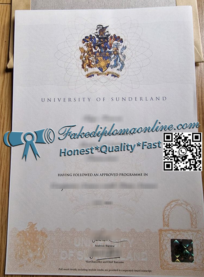 University of Sunderland degree