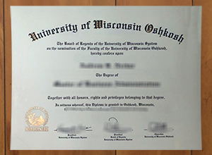 University of Wisconsin-Oshkosh diploma
