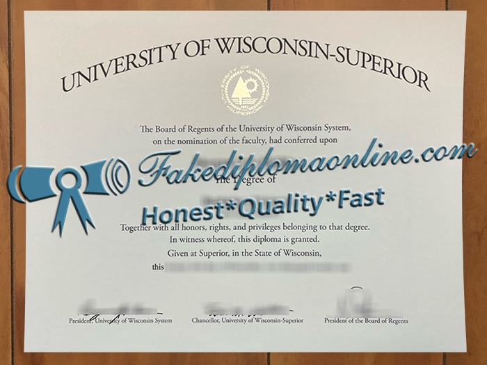 University of Wisconsin–Superior diploma