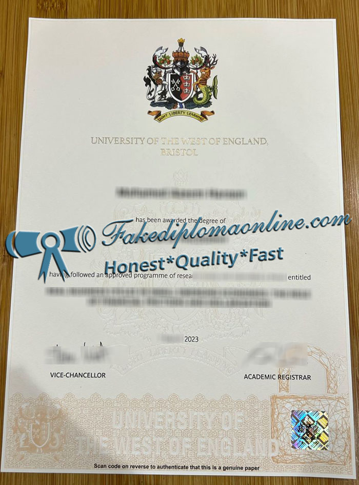 University of the West of England diploma