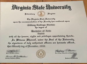 Virginia State University degree