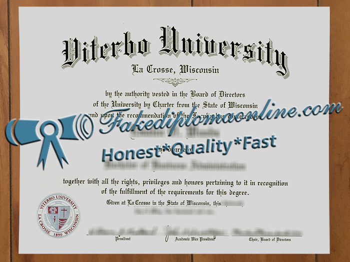 Viterbo University diploma