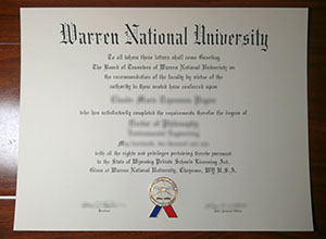 Warren National University degree