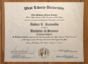 West Liberty University diploma