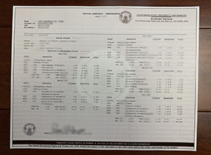 Cal State San Marcos transcript