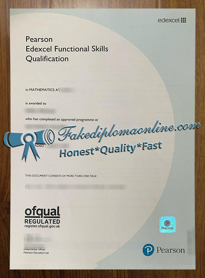 Edexcel Functional Skills in Mathematics Certificate