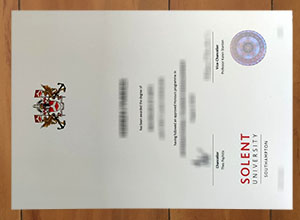 Solent University diploma