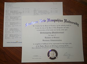 Southern New Hampshire University degree and transcript