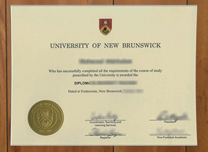 University of New Brunswick diploma