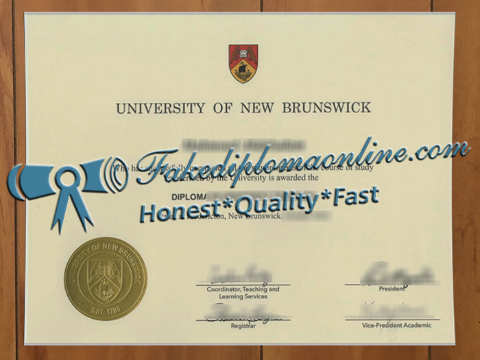 University of New Brunswick degree