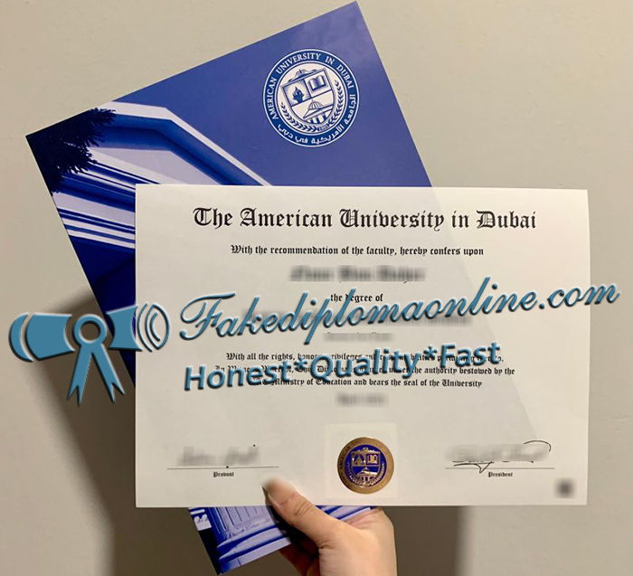 American University in Dubai degree