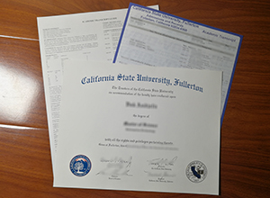 Cal State Fullerton degree and transcript