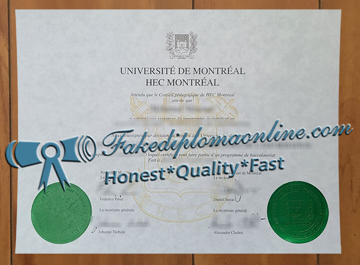 HEC Montréal diploma