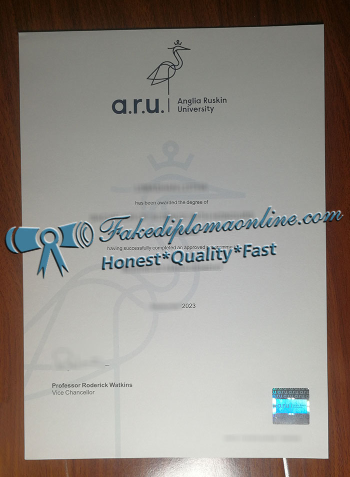 Anglia Ruskin University diploma