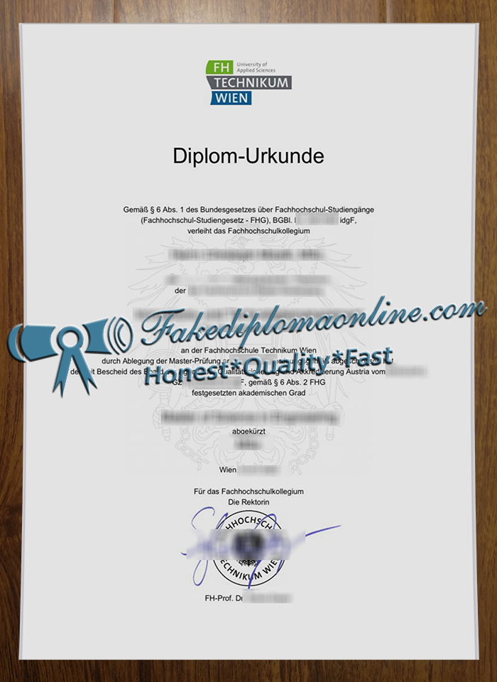 Fachhochschule Technikum Wien degree