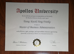 Apollos University diploma