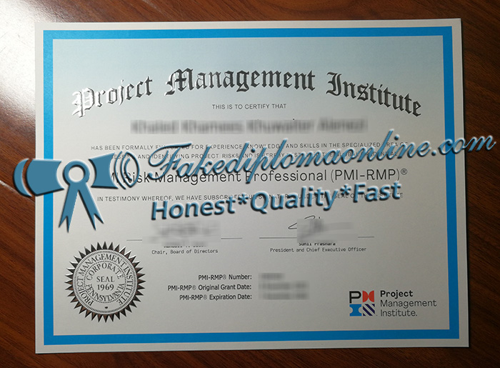 PMI-RMP certificate