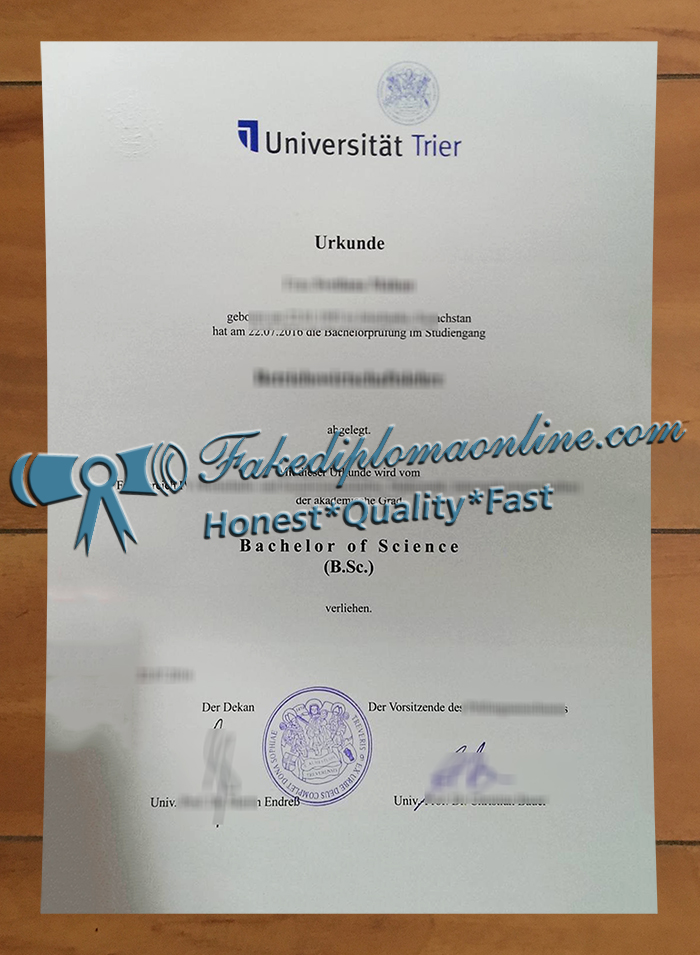 Universität Trier Urkunde