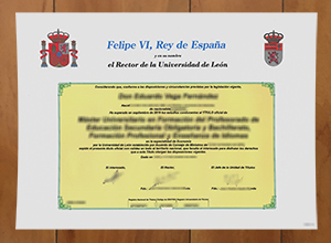 University of León diploma