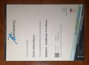 Australian Fitness Academy Certificate