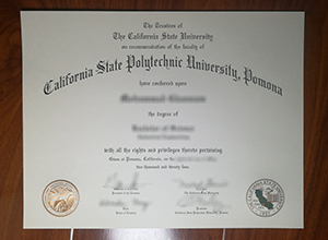 Cal Poly Pomona diploma