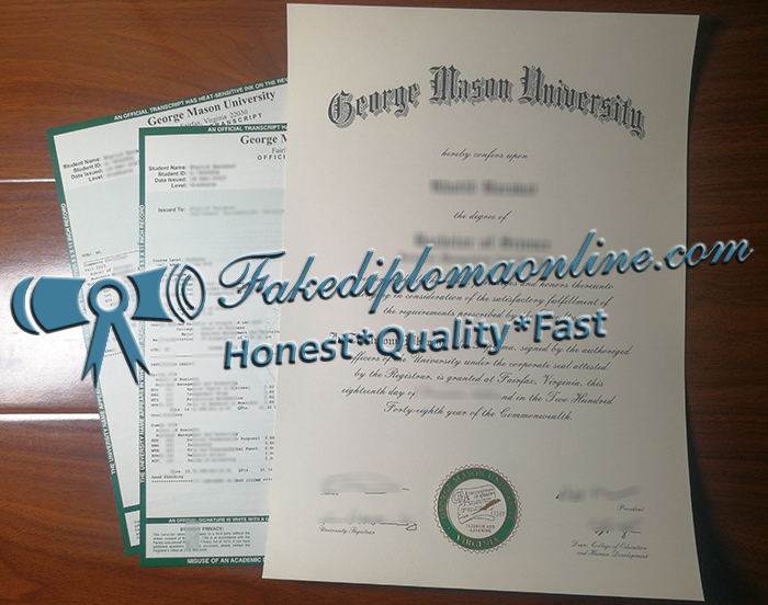 George Mason University degree and transcript