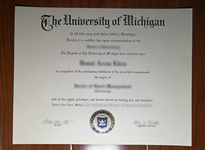 University of Michigan degree