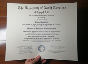 University of North Carolina diploma