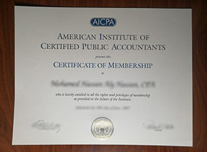 AICPA certificate